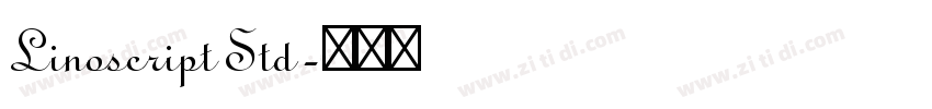 Linoscript Std字体转换